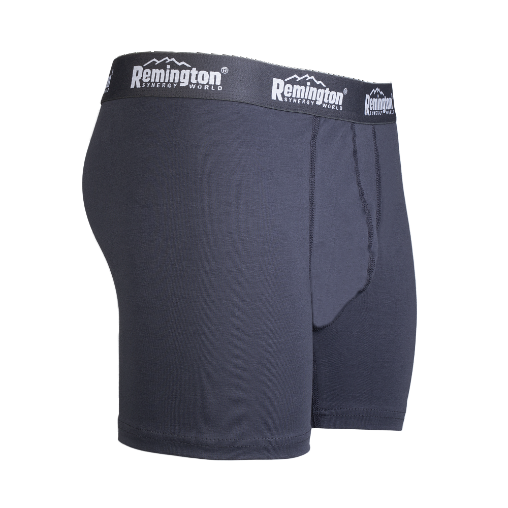 Men Boxer Remington/ gray rubber band with white letters (3 pcs)