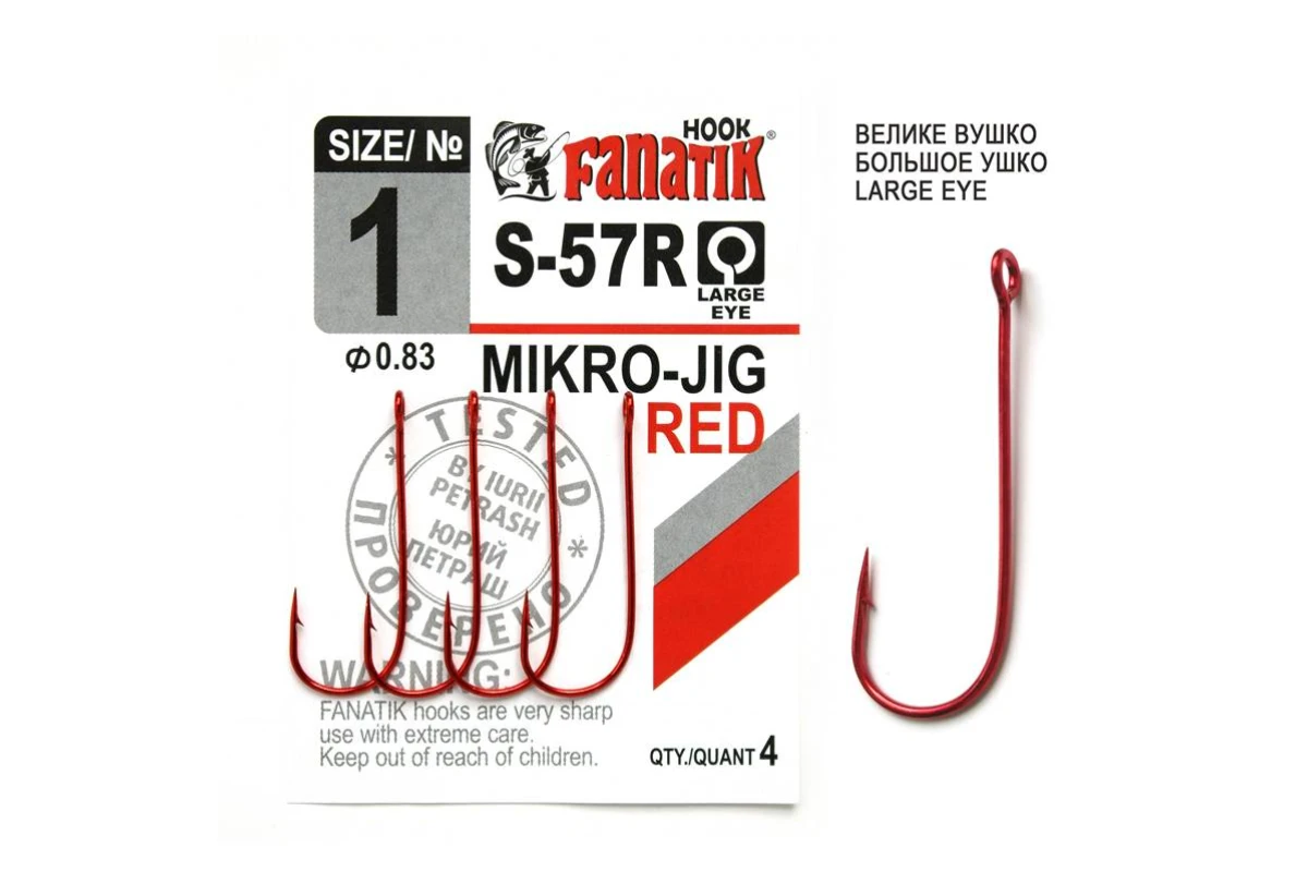 Konks FANATIK Micro-Jig red S-57