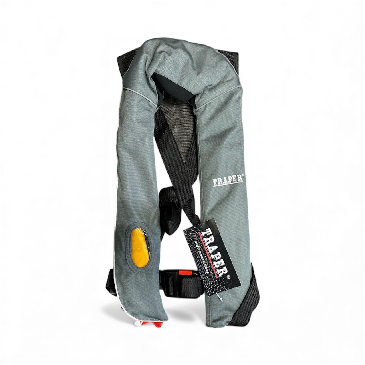 Life jacket TRAPER automatic 150N, 40+kg grey 99943