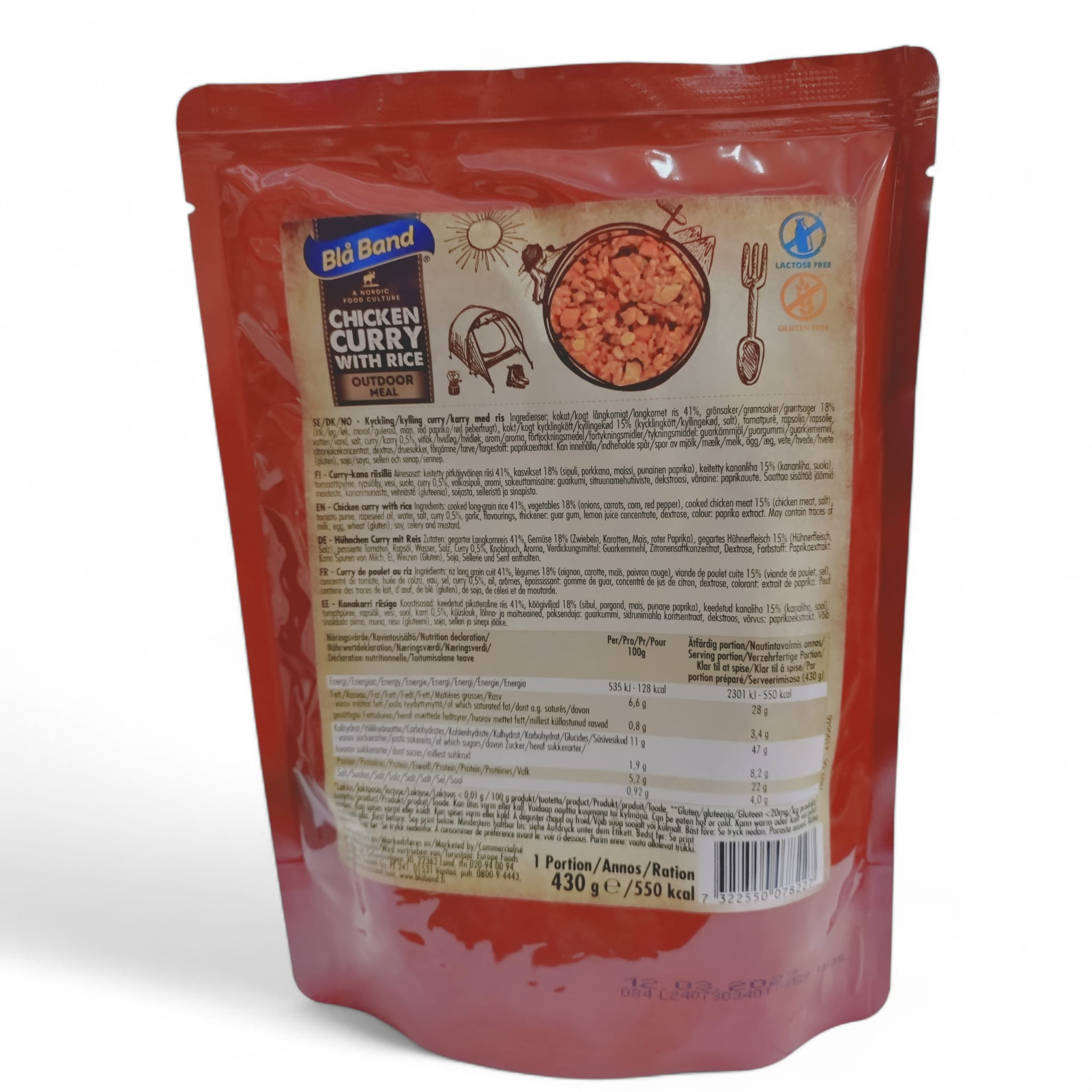 Matkatoit Blå Band kana karri riisiga 430g