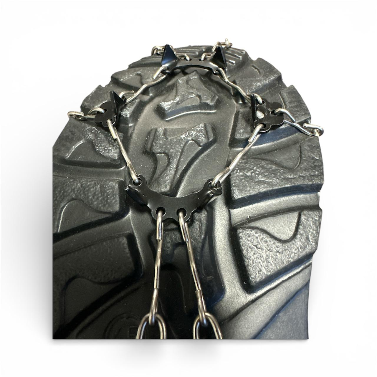 Safty ice grippers for shoes ATORA universal orange