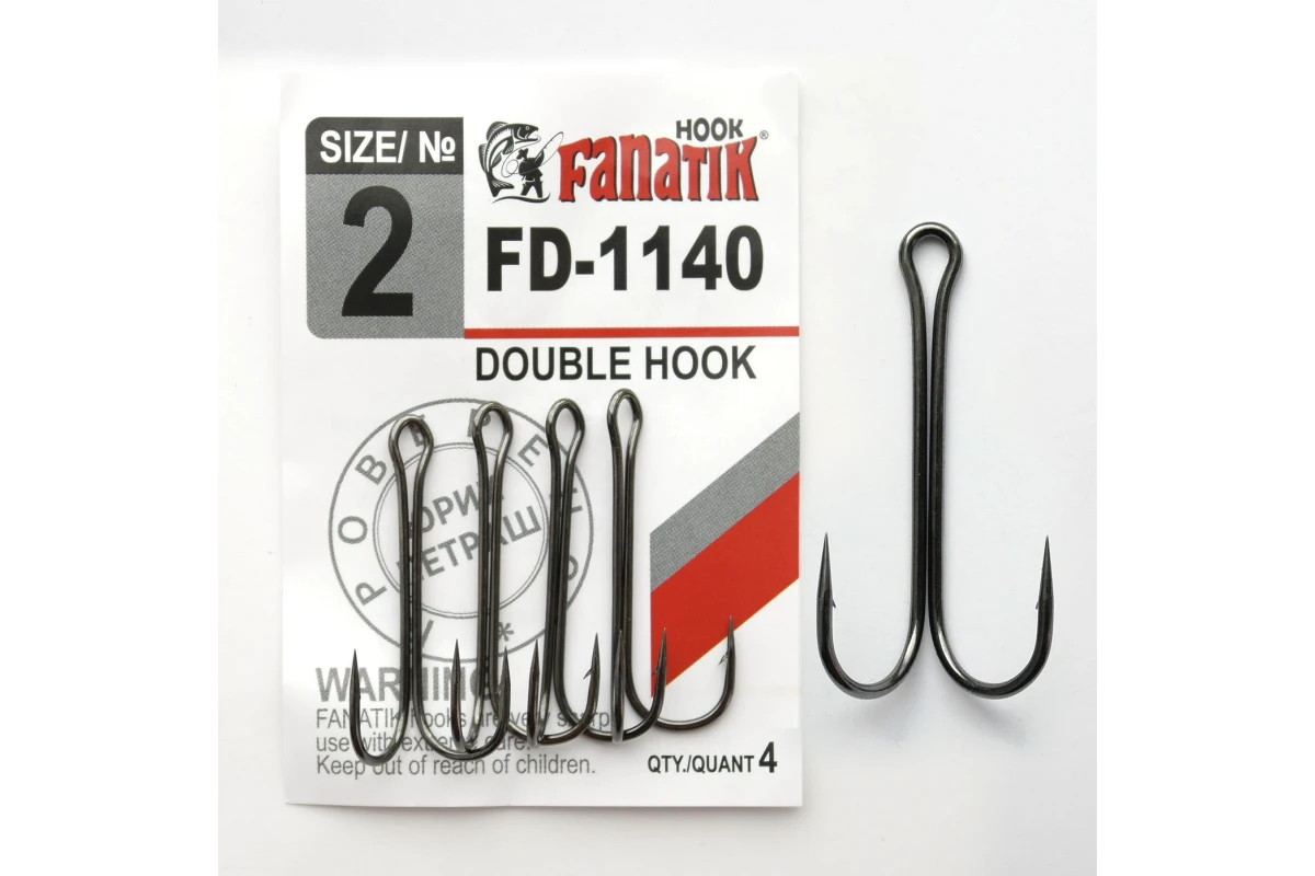 Крючки-двойники FANATIK FD-1140