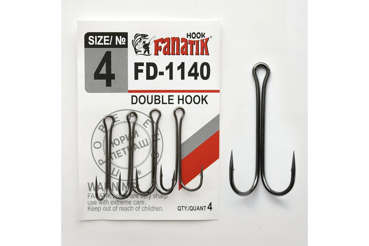 Крючки-двойники FANATIK FD-1140