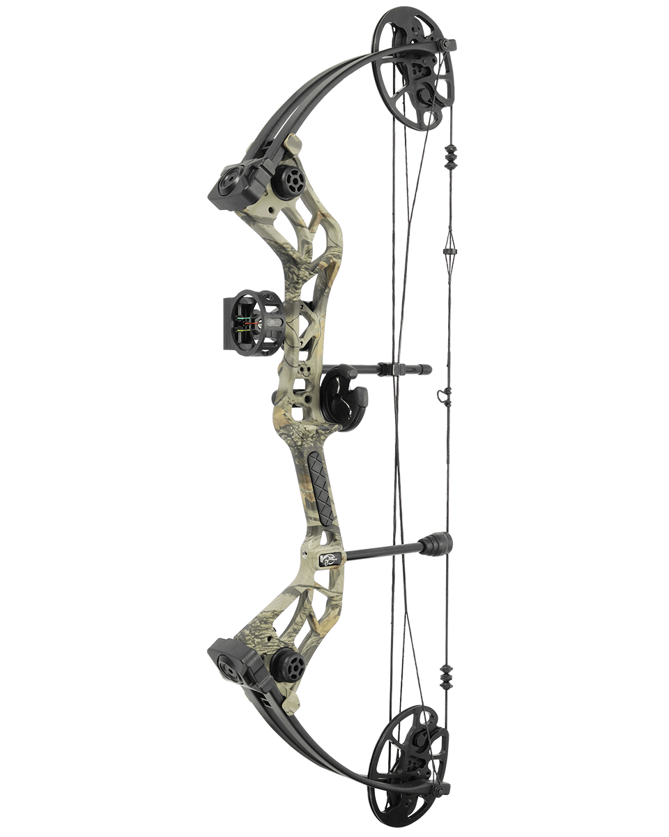 Plokkvibu Man Kung "Mastery" MK-CB60FC-KIT 60 lbs. (CAMO RISER/ BLACK LIMB)